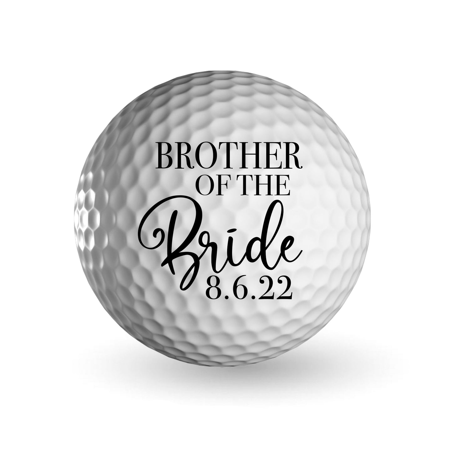 Brother Of The Bride Gift, Wedding Golf Ball, Custom Golf Balls, Bride's Brother, Brother Gift, Wedding Favors #0027