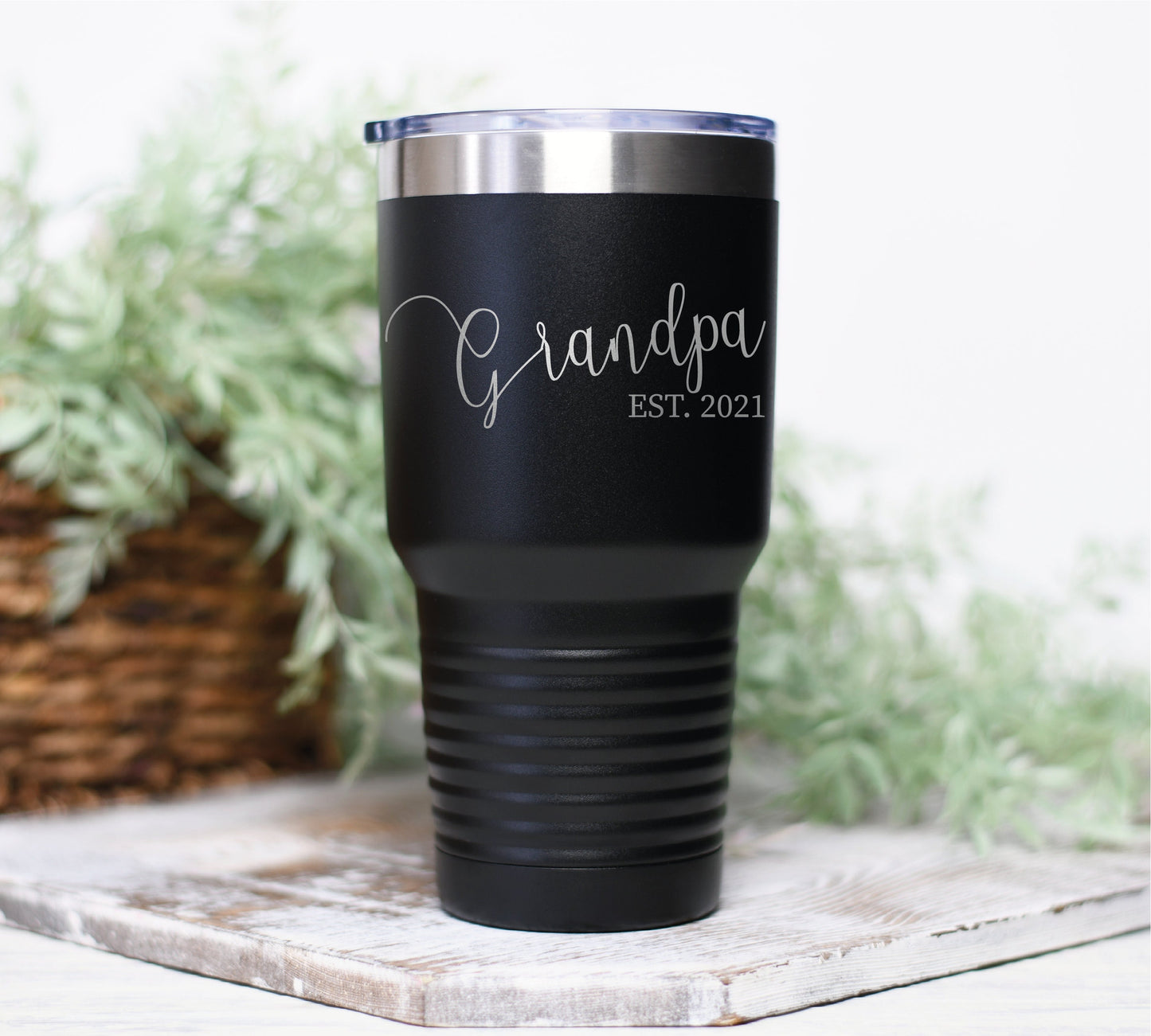 New Dad Gift, Grandparent Announcement, Grandpa Est, Dad Est Tumbler, New Daddy Gift, Grandfather To Be, Gift For Dad, Fathers Day Gift