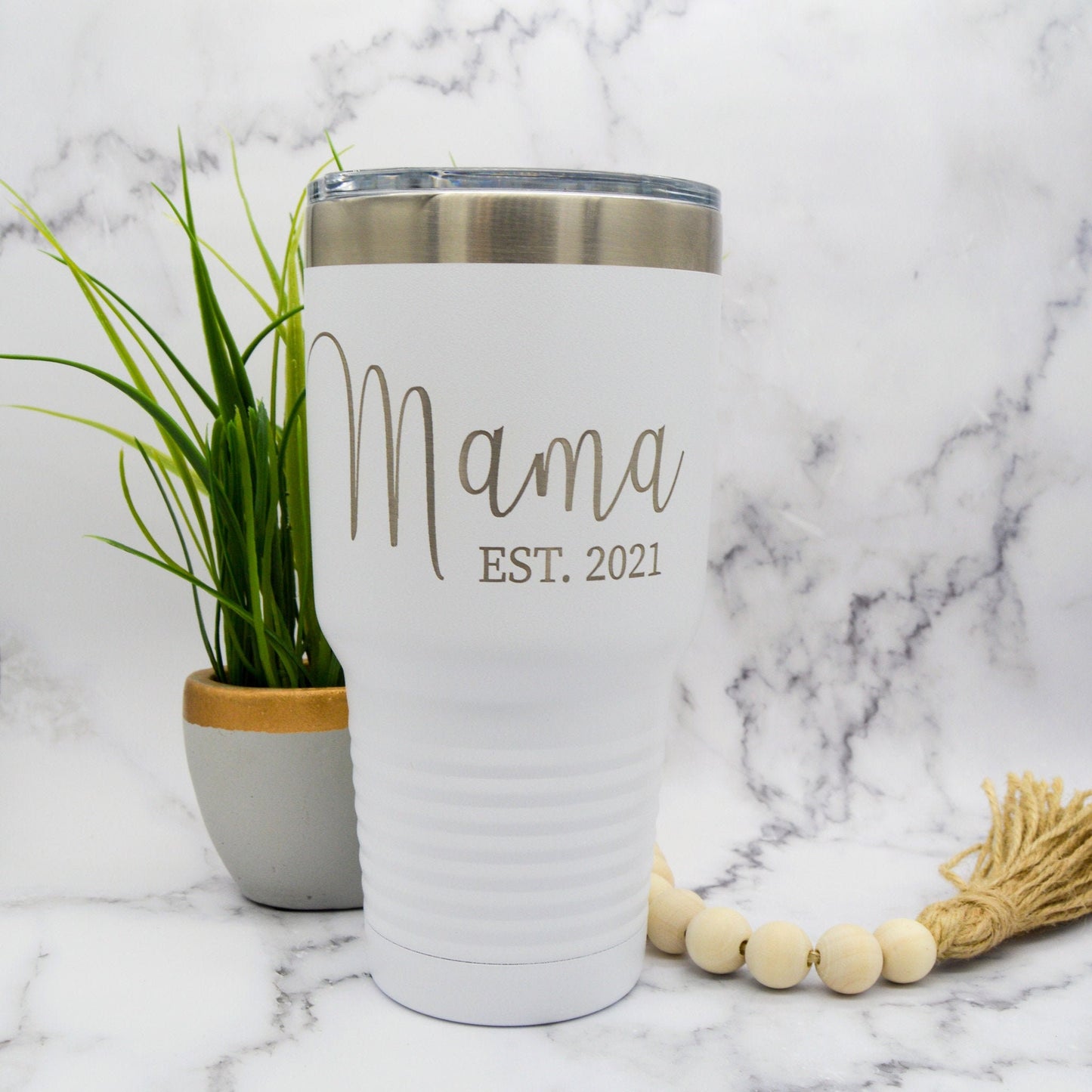 Mama Tumbler, New Mom Gift, Mom Est Tumbler, Mama Est Tumbler, Grandma Gift, Mom Established, Mom Appreciation, Mom Tumbler Personalized