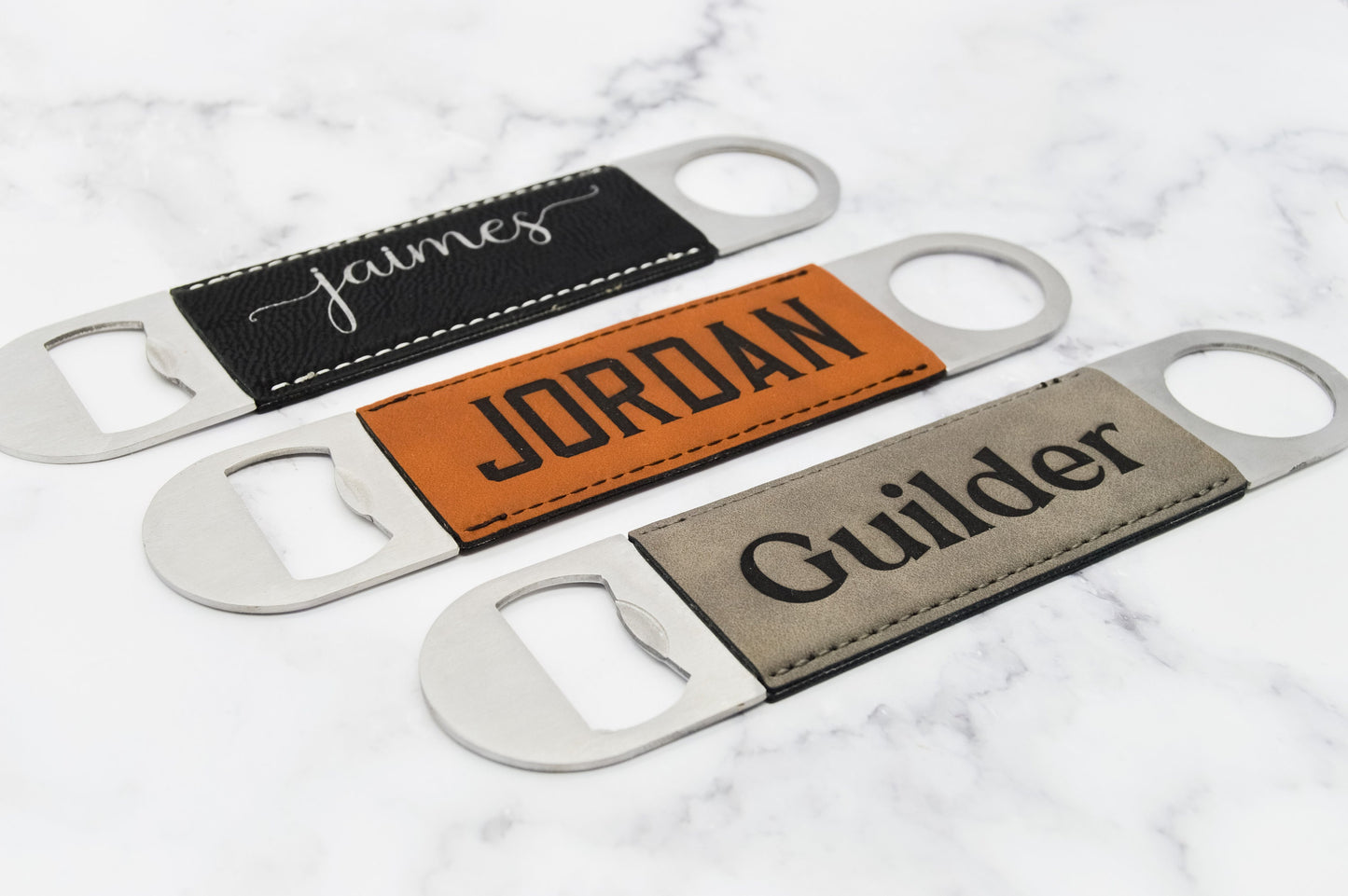 Custom Bottle Opener, Personalized Bottle Opener, Groomsmen Gift, Gift For Him, Beer Opener engraved, Wedding Gift, Leather Bottle Opener