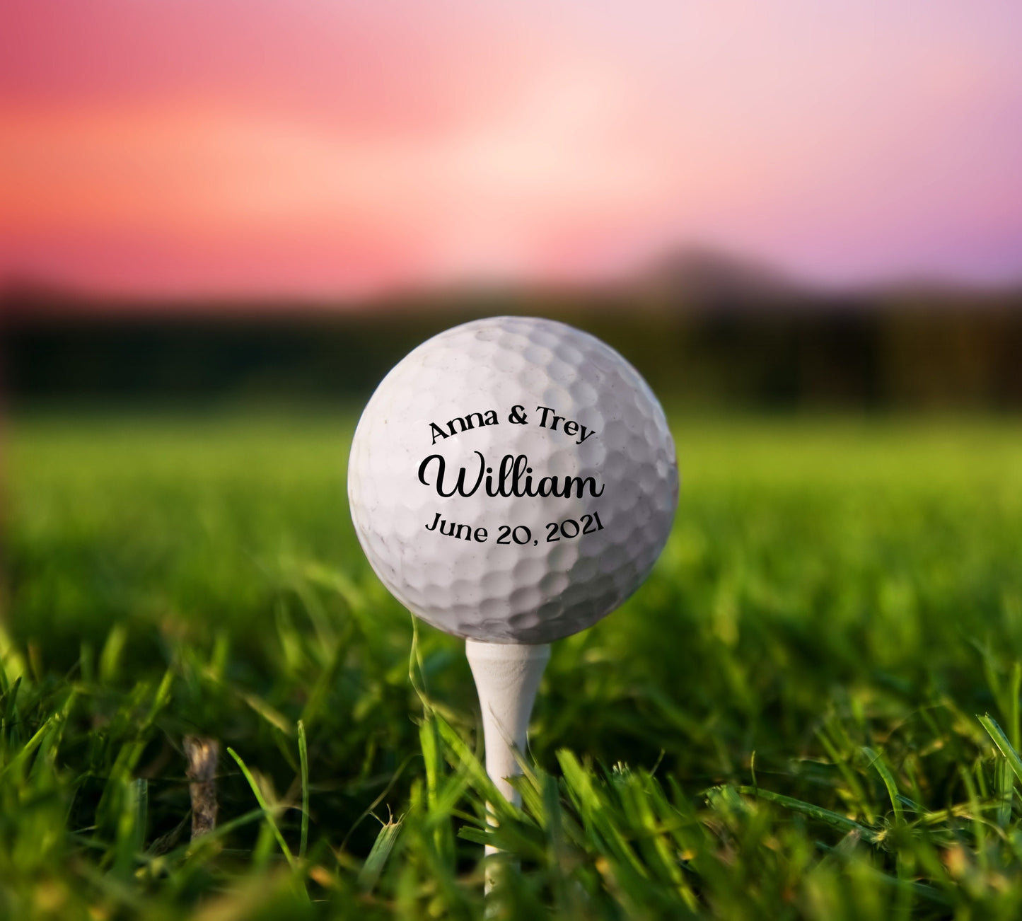 Personalized Wedding Golf Ball, Custom Golf Balls, Golf Gift, Wedding Favors, Golf Ball Groomsman, Groomsmen Gift, Groomsmen, Wedding Party #0014