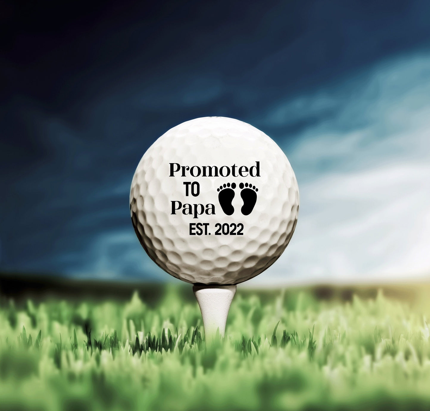 Dad Golf Ball, Promoted to Papa Gift, Custom Golf Balls, New Dad Gift, Golf Gift, Dad Announcement, New Parents Gift, Gift For Golfer #0028