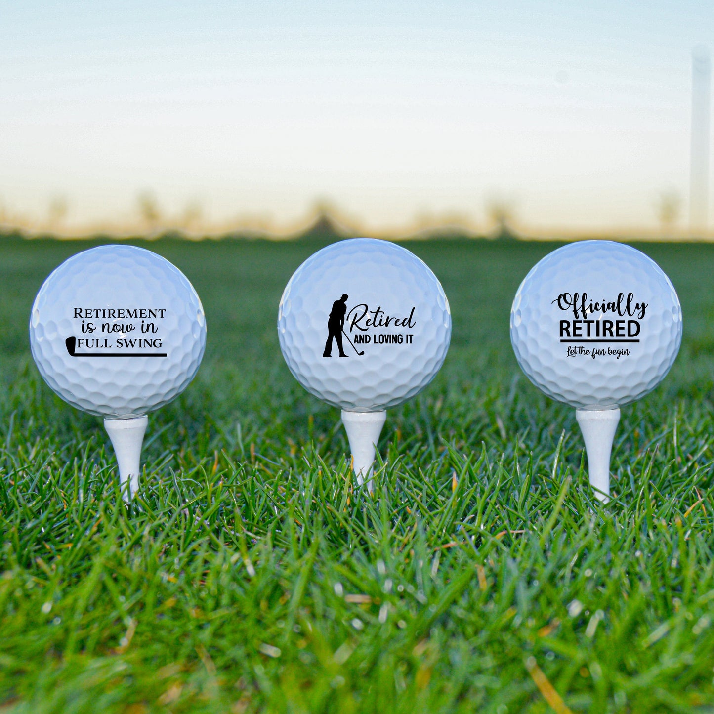 Retirement Golf Ball Set, Retirement Gift For Men, Custom Golf Balls, Retiree Gift, Retirement Party, Golf Gift, Gift For Dad, Fathers Day Golf