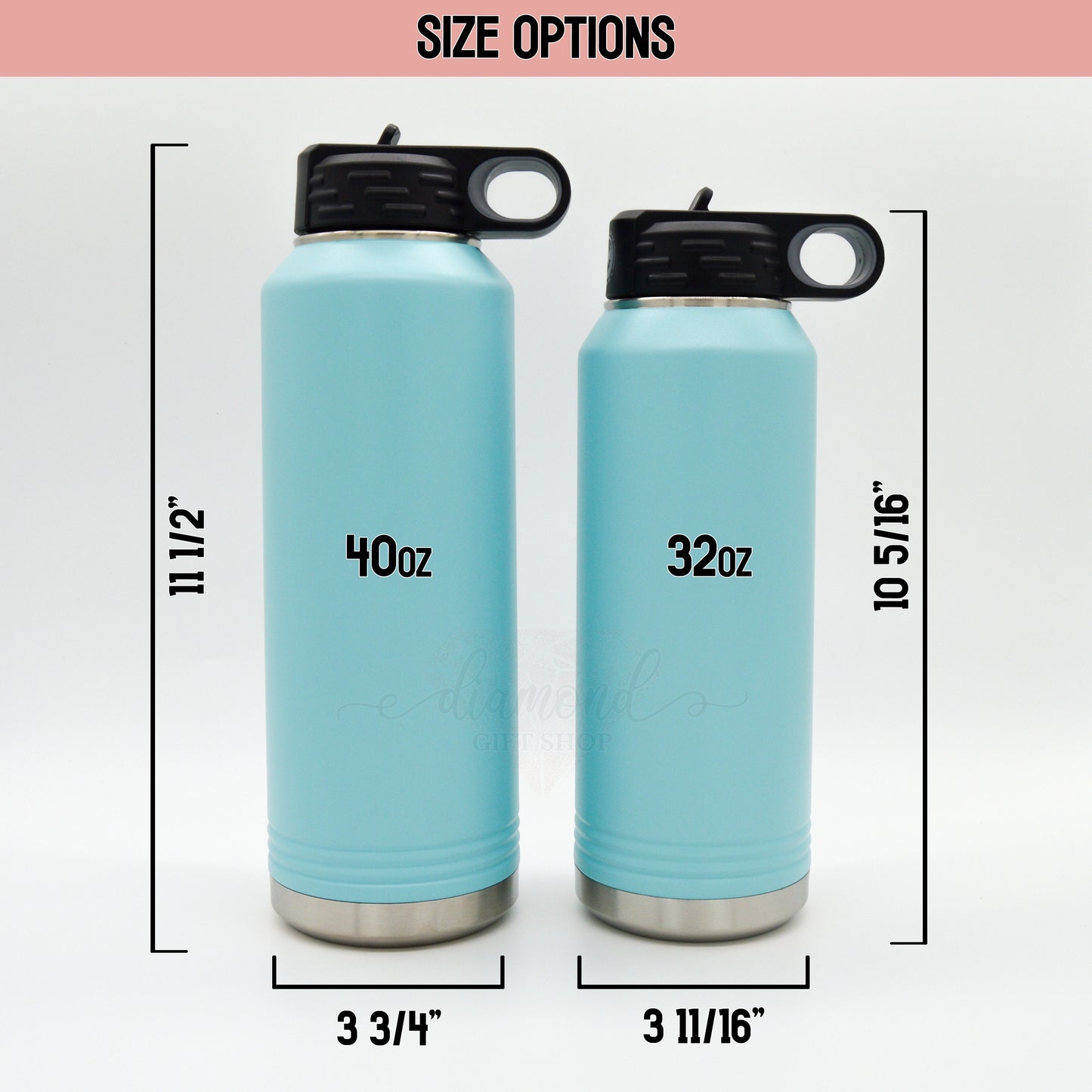 Personalized Laser Engraved Water Bottle, Custom Water Bottle, Name Water Bottle, Water Bottle With Straw, Insulated Water Bottle, Team Gift