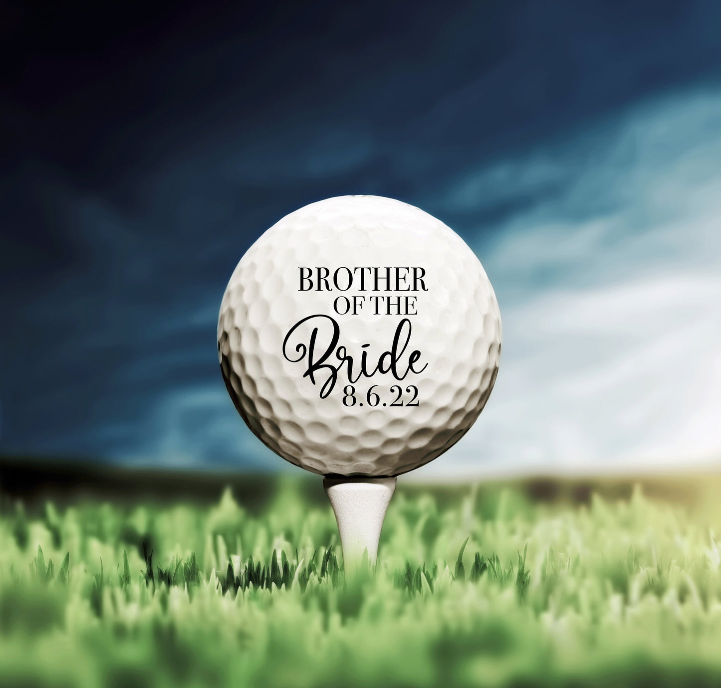 Brother Of The Bride Gift, Wedding Golf Ball, Custom Golf Balls, Bride's Brother, Brother Gift, Wedding Favors #0027
