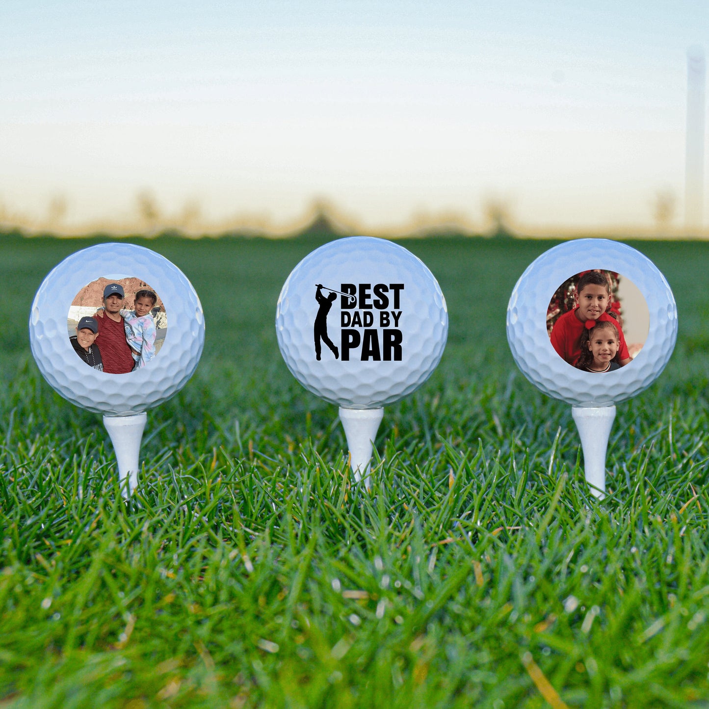Dad Golf Ball, Custom Golf Balls, Sports Gifts For Him, Fathers Day Gifts, Best Dad By Par, New Dad Gift, Golf Gift, Fathers Day Golf Gift #0051