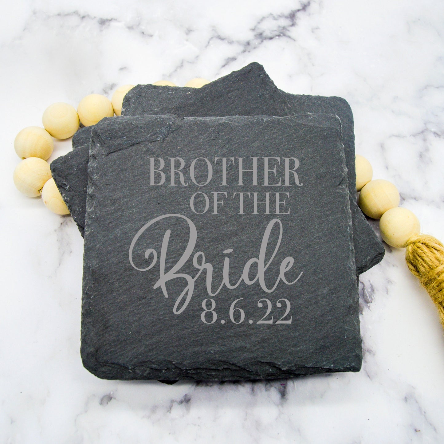 Wedding Slate Coasters