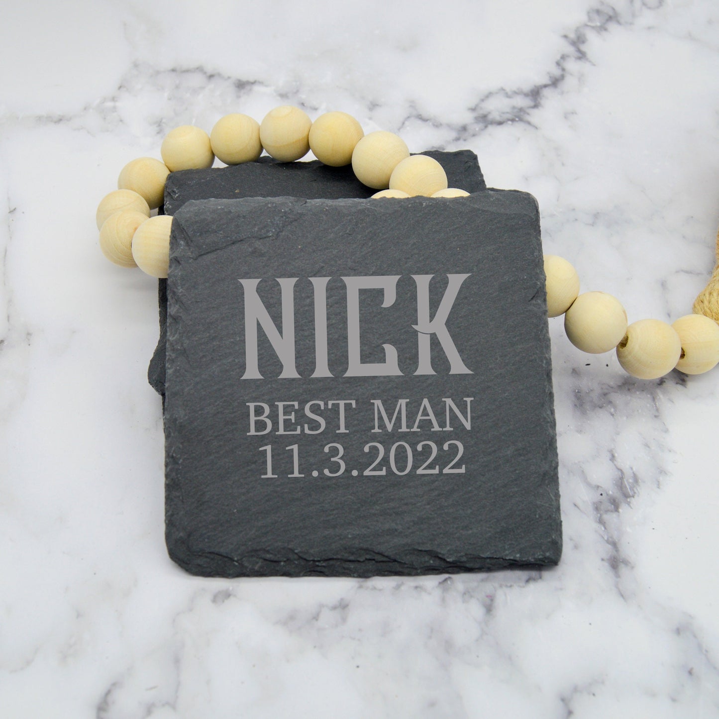 Wedding Slate Coasters