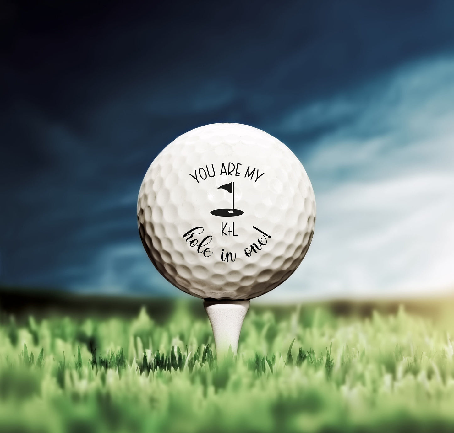 Custom Golf Balls, You Are My Hole In One, Gift for Husband, Golf Gift, Gift For Boyfriend, Anniversary Gift, Wedding Gift, Wedding Favor #0059