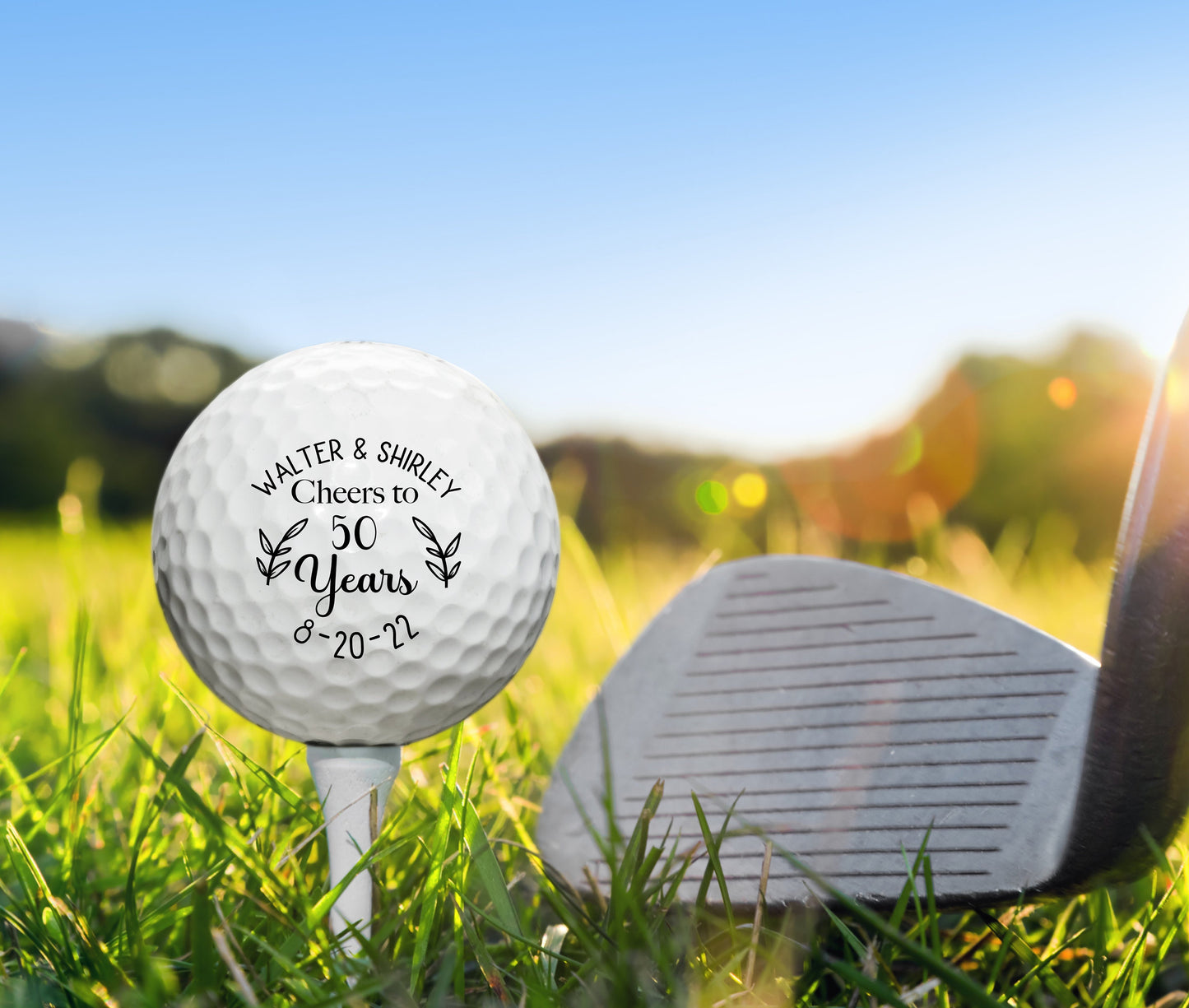 Custom Golf Balls, 50 Years Anniversary, Personalized Gift, Anniversary Gift, 50th anniversary, Parents Anniversary, Wedding Anniversary #0061