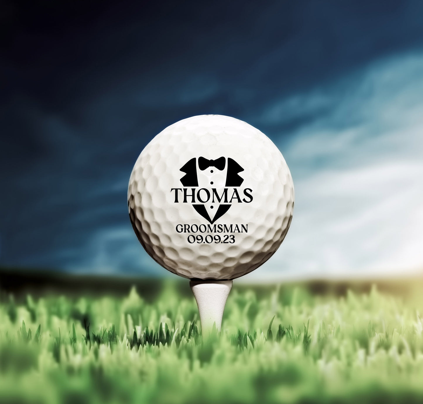 Wedding Golf Ball - Groomsman Gift 0069