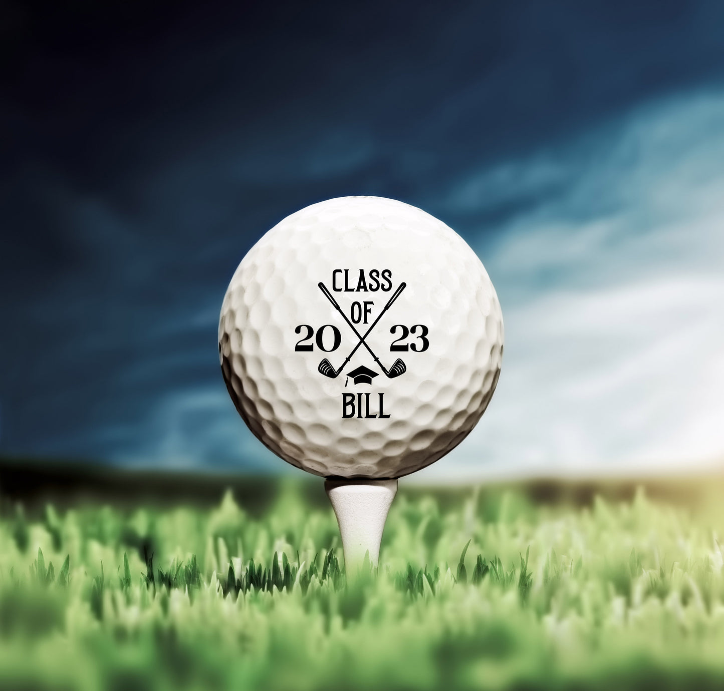 Graduation Gift, Custom Golf Balls, Graduation Golf Favors, Collage Graduation, Graduation Present, Senior Graduation Gift, Golf Gift #0071