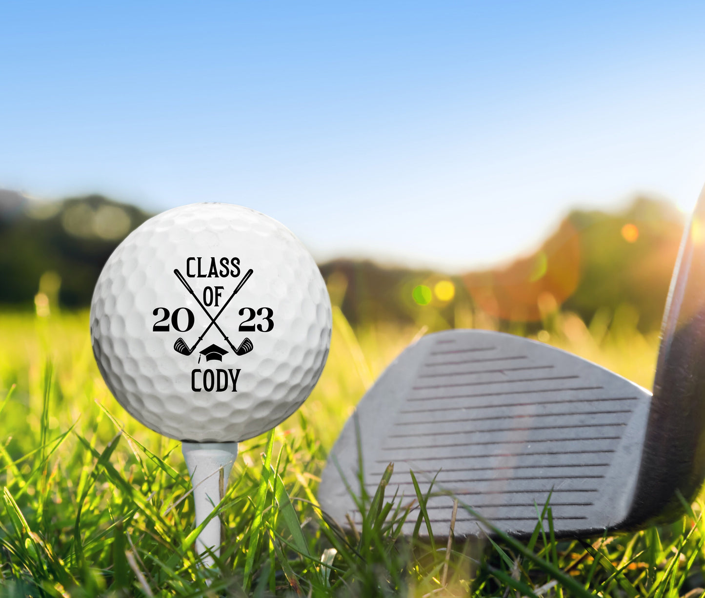 Graduation Gift, Custom Golf Balls, Graduation Golf Favors, Collage Graduation, Graduation Present, Senior Graduation Gift, Golf Gift #0071