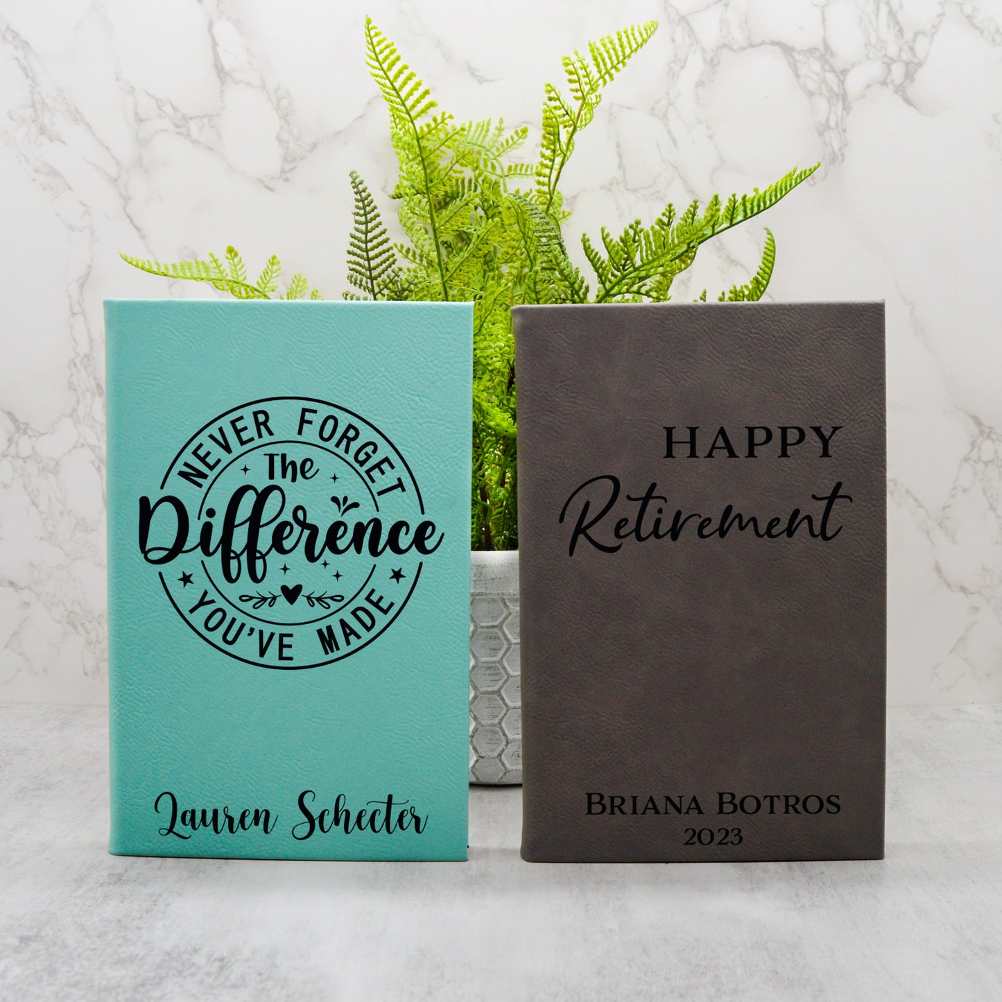 Custom Journal, Retirement Gift, Retirement Journal, Leather Journal, Retirement Party, Retiree Gift, Customized Journal,Hard Cover Notebook
