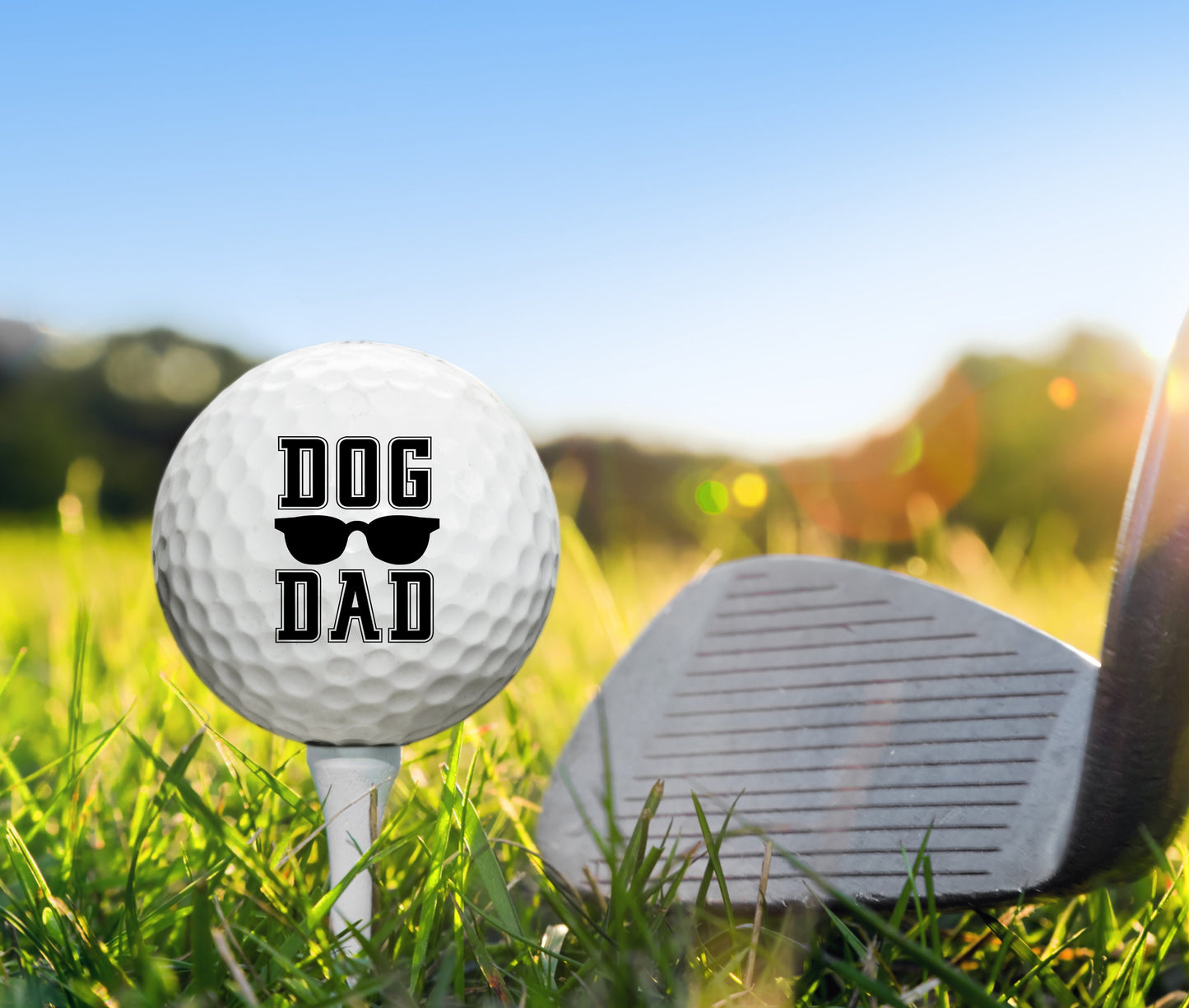 Custom Golf Balls, Dad Golf Ball, Custom Dog Gift, Fathers Day Gifts, Best Dog Dad, Best Dad by Par, Golf Gift, Fathers Day Golf Gift #0072
