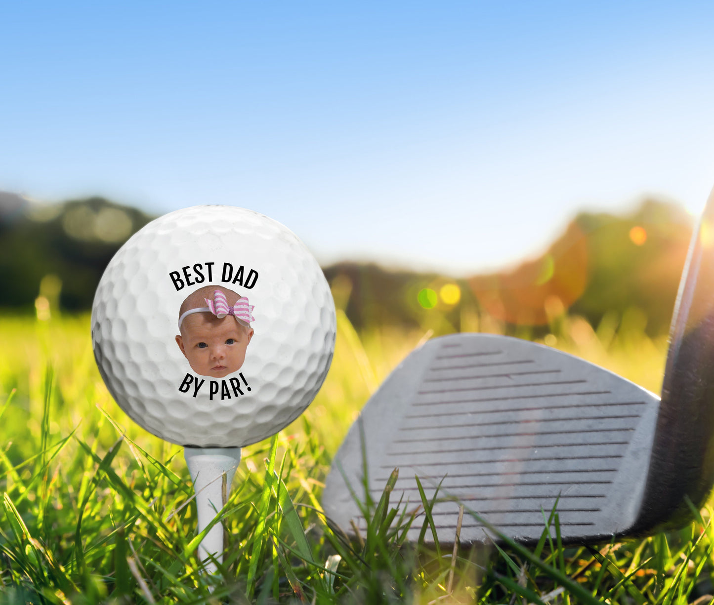 Custom Golf Balls, Dad Golf Ball, Personalized Golf Balls, Fathers Day Gifts, Best Dad By Par, New Dad Gift, Golf Gift, Golf Gifts For Men #0074
