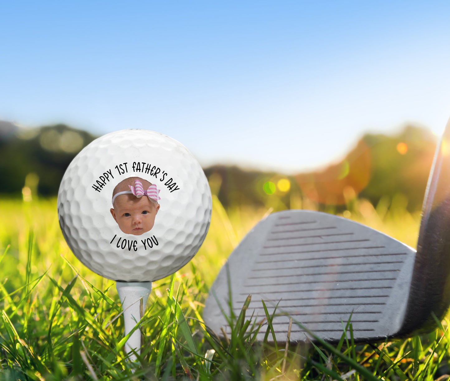 Custom Golf Balls, Dad Golf Ball, First Fathers Day Golf Balls, Fathers Day Gifts, Best Dad By Par, New Dad Gift, Golf Gift, Gift for Father #0075