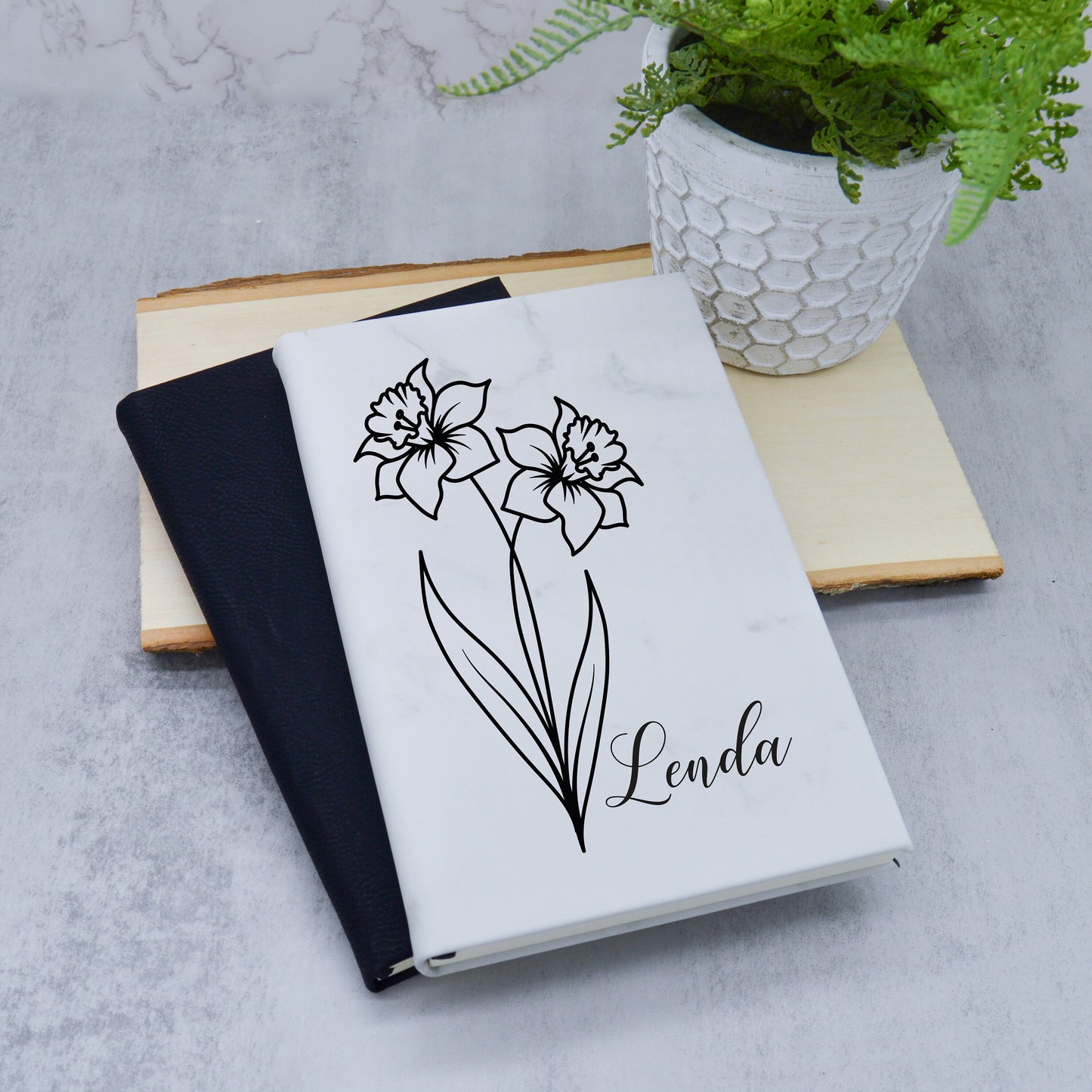 Birth Flower Journal, Dream Journal, Birth Flower Gift, Personalized Journal, Personalized Gift, Gratitude Journal, Prayer Journal, Her Gift