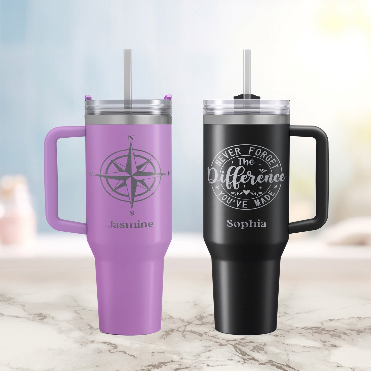 Engraved Tumbler, Custom Tumbler, Travel Tumbler, Personalized Tumbler, Personalized Gift, Summer Tumbler, Camping Gifts, Vacation Tumbler