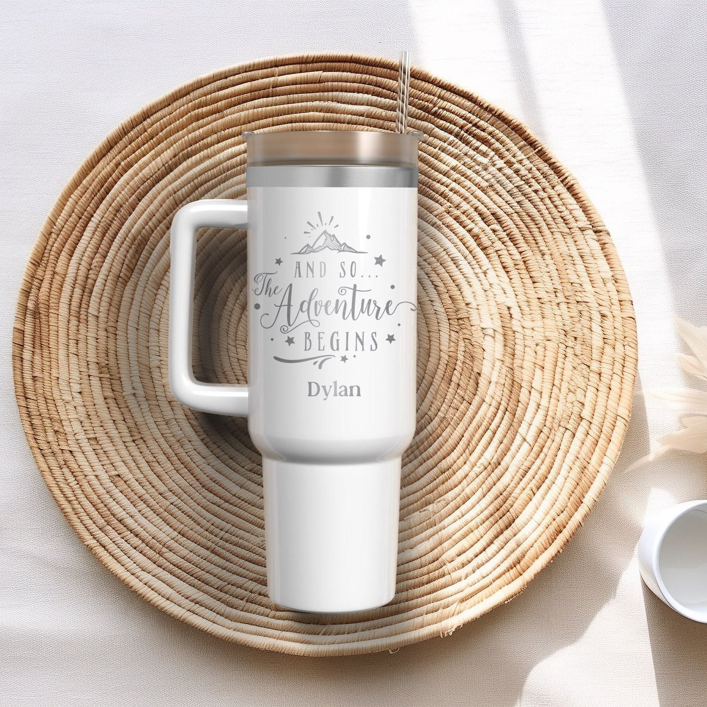 Personalized 40oz Tumbler, Travel Tumbler, Engraved Tumbler, Travel Mug, Personalized Gift, Personalized Vacation Tumbler, Camping Gifts