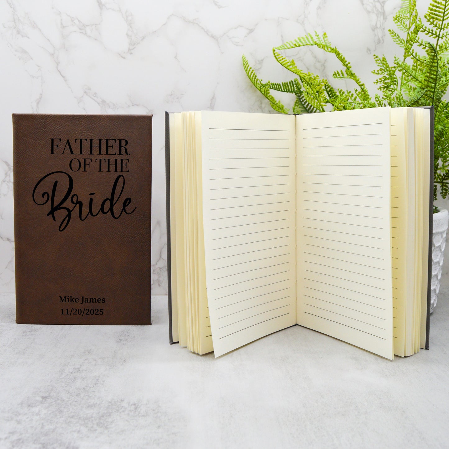 Father Of The Bride Gift, Father Of The Groom Gift, Custom Journal, Wedding Journal, Father Bride Gifts, Parents Wedding, Mom Bride Gift