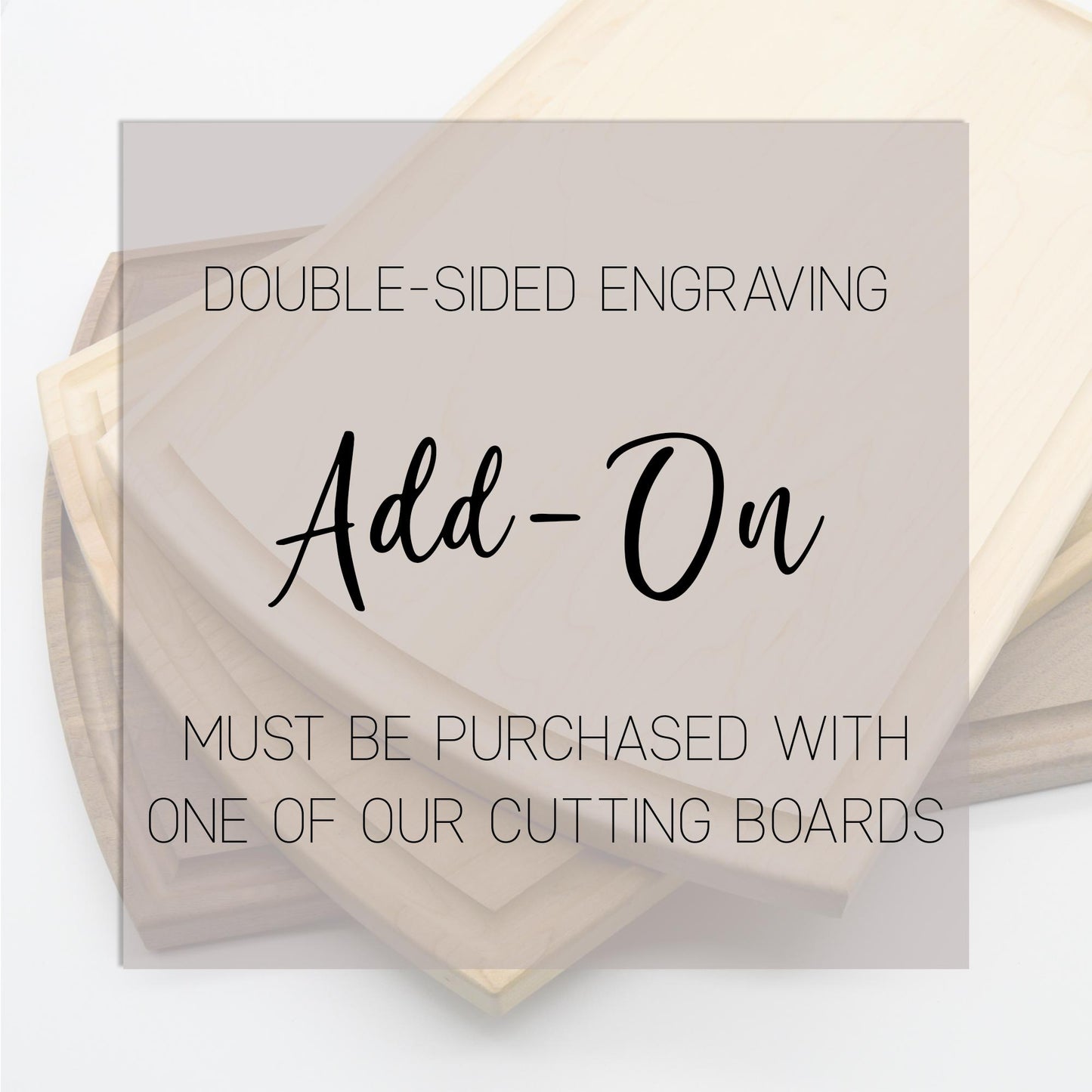 Add-On Double-Sided Engraving to Cutting Board