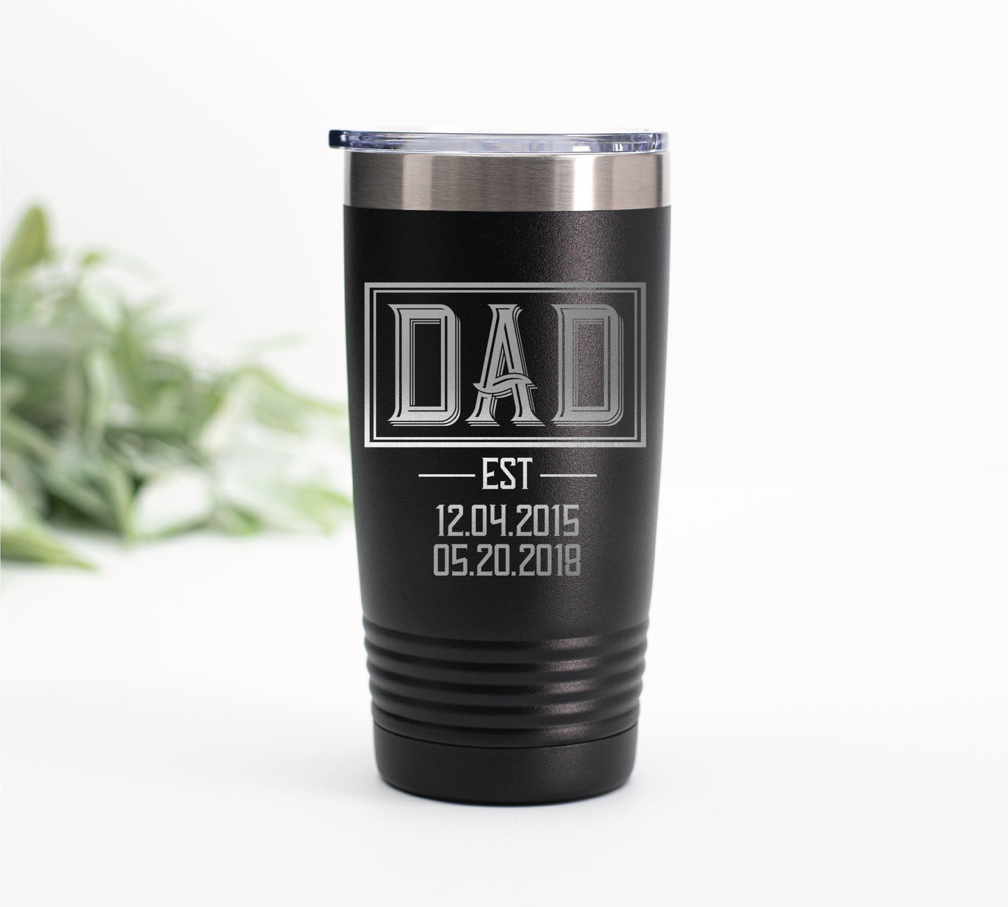 Dad Est Wine Tumbler, Dad Announcement, Dad Established, New Dad Gift, Gift For New Dad, Dad To Be, Gift For Dad, Father, Fathers Day Gift