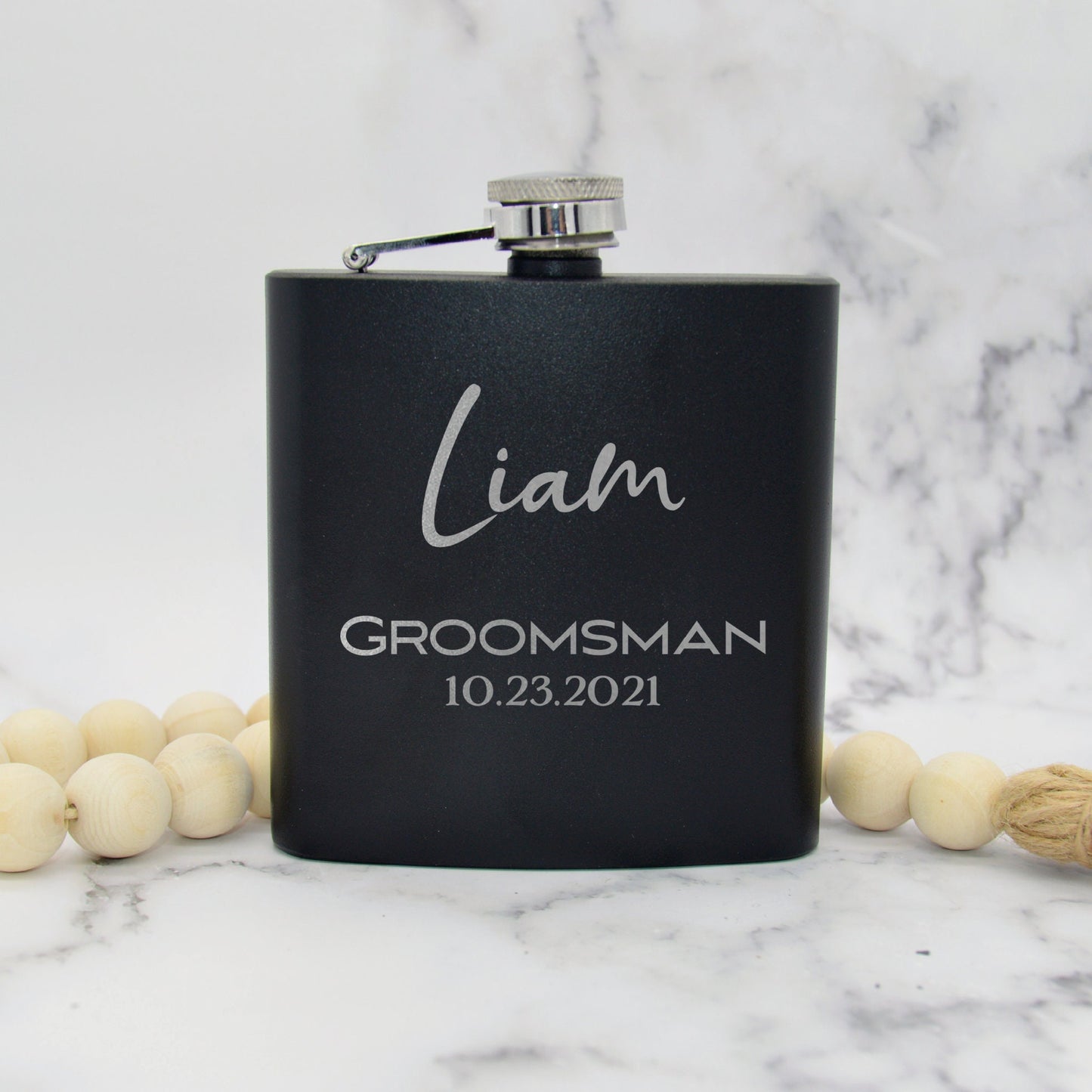 Personalized Groomsman Flasks | Groomsman Gift | Flask For Groomsmen | Engraved Flask | Wedding Flask | Personalized Flask | Flask For Men