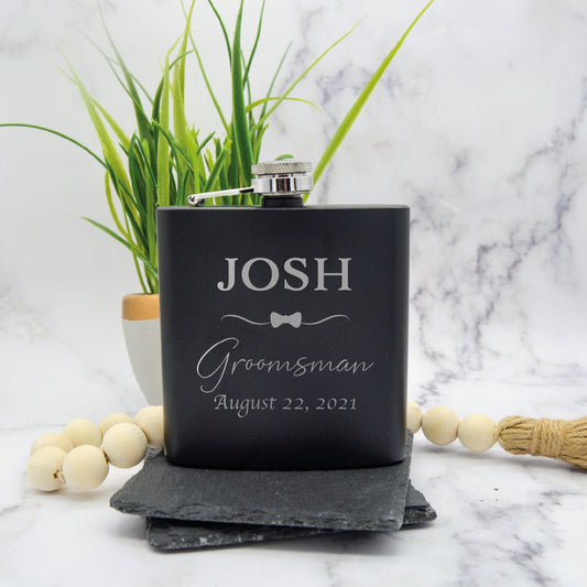 Groomsman Gift, Groomsman Flasks, Flask For Groomsmen, Personalized Flask, Engraved Flask, Wedding Flask, Personalized Flask, Flask For Men