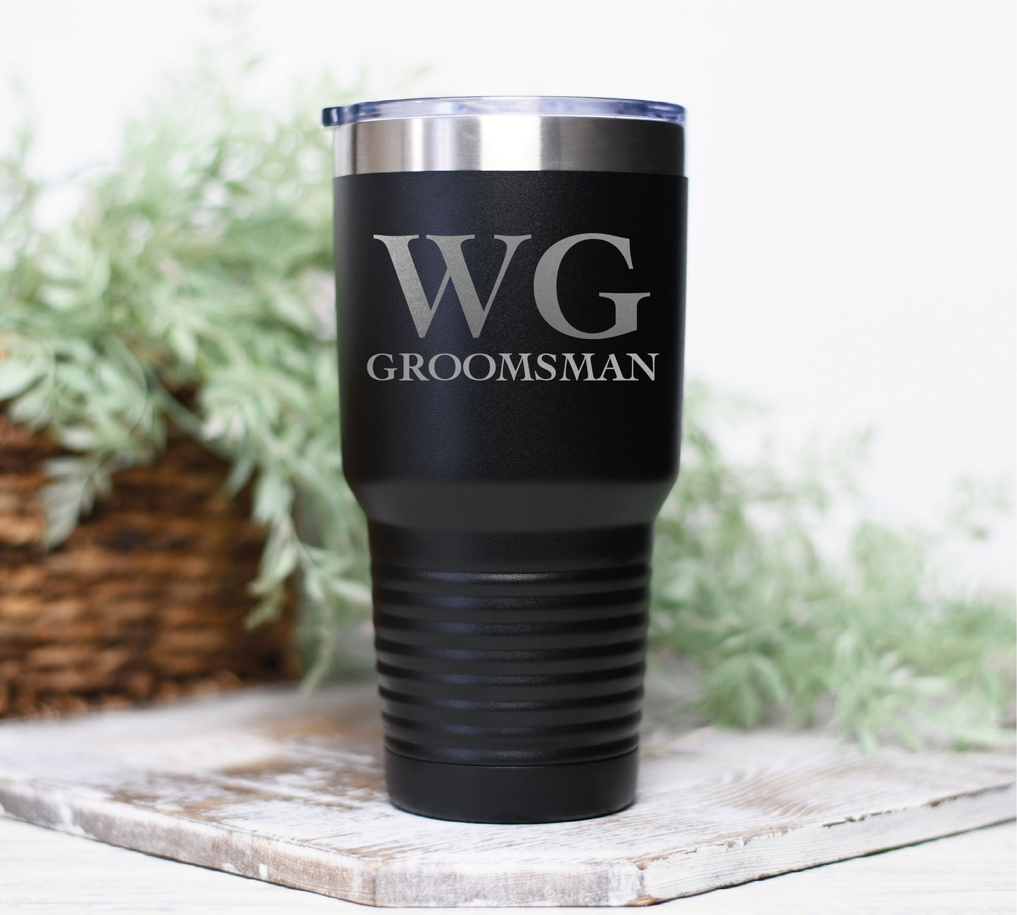 Personalized Tumbler For Groomsman, Groomsman Gift, Black Tumbler, Bachelor Party Gift, Best Man Gift, Groom Tumbler, Custom Tumbler For Men