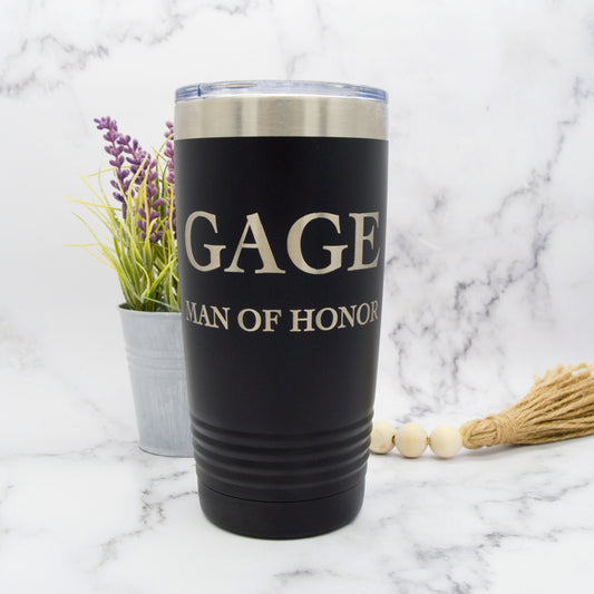 Groomsman Gift, Personalized Tumbler For Groomsman, Black Tumbler, Bachelor Party Gift, Best Man Gift, Groom Tumbler, Custom Tumbler For Men