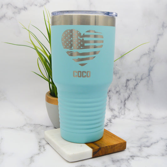 Patriotic Tumbler, American Flag Tumbler, USA Flag Tumbler, 4th of July Tumbler, Flag Tumbler, 4th of July Gift, Personalized Tumbler