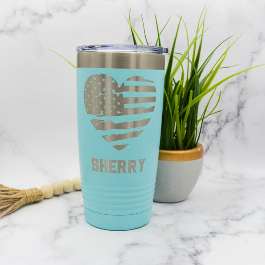 USA Flag Tumbler, Patriotic Tumbler, American Flag Tumbler, 4th of July Tumbler, Flag Tumbler, 4th of July Gift, Personalized Tumbler