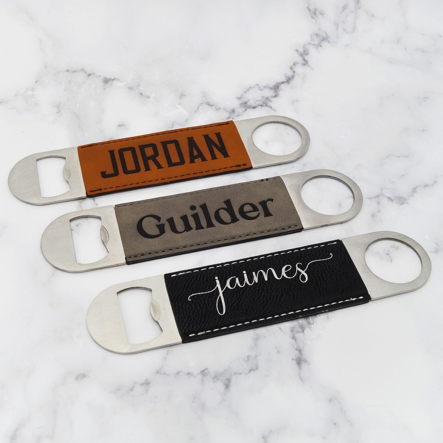 Personalized Bottle Opener, Groomsmen Gift, Engraved Bottle Opener, Beer Opener engraved, Groomsmen Proposal, Leather Bottle Opener