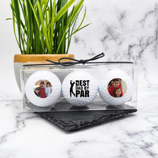 Dad Golf Ball, Custom Golf Balls, Sports Gifts For Him, Fathers Day Gifts, Best Dad By Par, New Dad Gift, Golf Gift, Fathers Day Golf Gift #0051