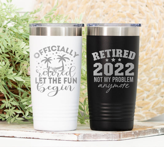 Retirement Tumbler, Retirement Gifts, Retirement Gift for Men, Retiree Gift, Retirement Party, Gift For Dad, Engraved Tumbler, Fathers Day