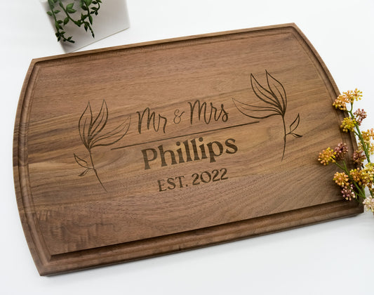 Personalized Engraved Cutting Board | Wedding Gift | Engagement Gift