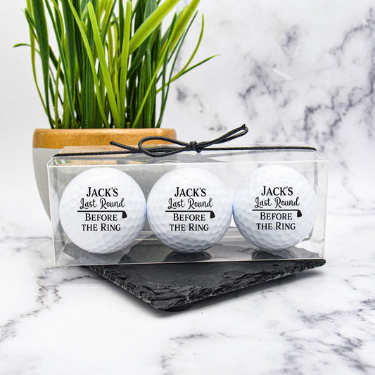 Custom Golf Balls, Wedding Golf Ball, Bachelor Party, Golf Gift, Golf Ball Groomsman, Bachelorette Party, Wedding Favors, Wedding Party #0060