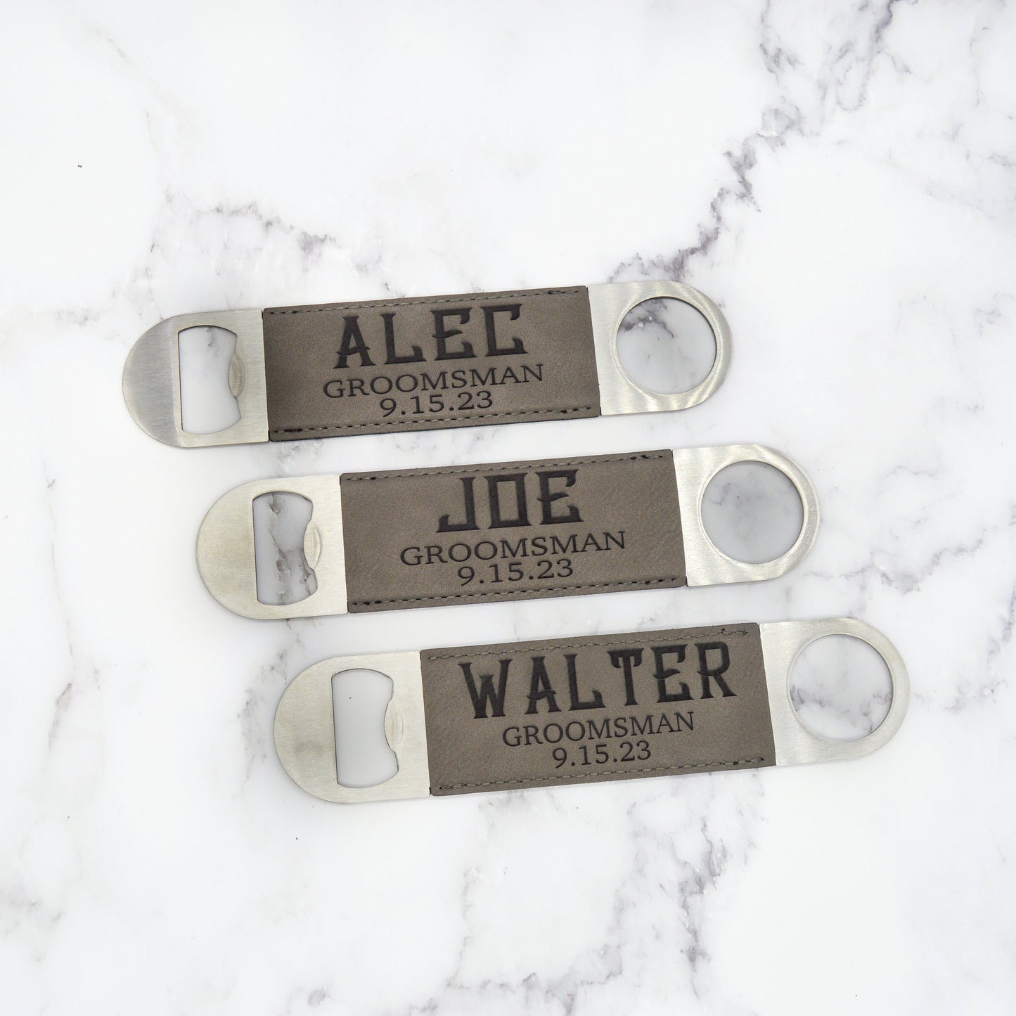 Groomsmen Gift, Bottle Opener, Groomsmen Proposal, Personalized Bottle Opener, Best Man Gift, Gift For Him, Leatherette Bottle Opener