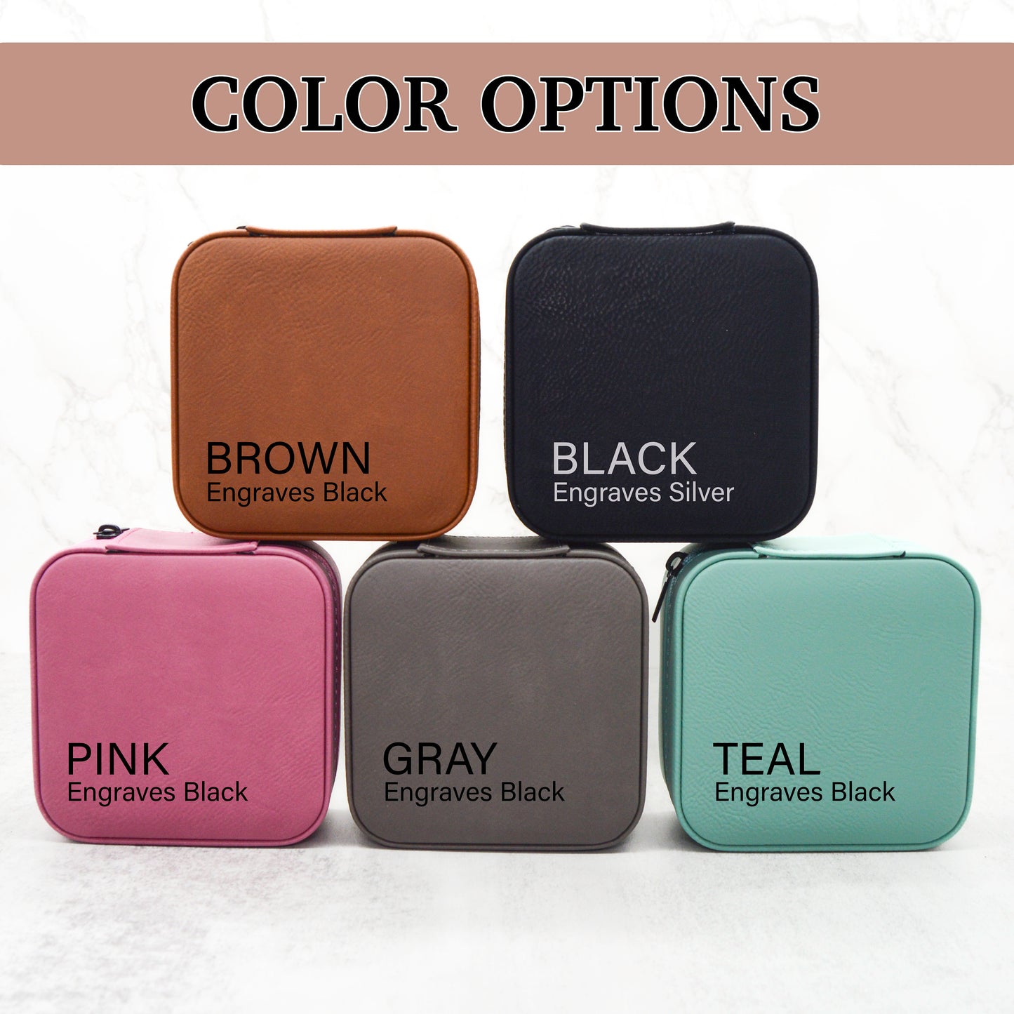 Jewelry Travel Box, Bridesmaid Gifts, Bridal Party Gifts, Minimal Jewelry Organizer, Birth Month Flower, Custom Jewelry Box, Birthday Gift