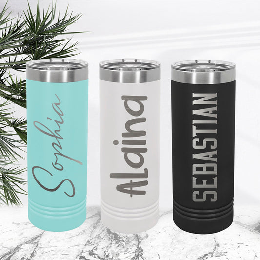 Personalized Custom Engraved Tumblers, Bridesmaid Tumbler, Name Tumbler, Tumbler with Straw, Engraved Gift, Gifts for Her, Custom Cups