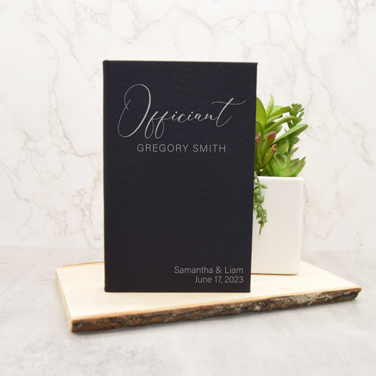 Officiant Gift, Officiant Journal, Wedding Journal, Personalized Journal, Custom Journal, Officiant Proposal, Pastor Gift, Wedding Officiant