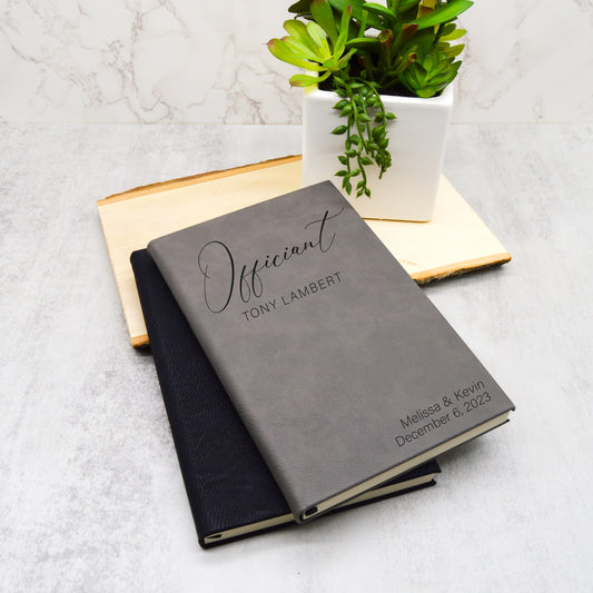 Officiant Journal, Officiant Gift, Wedding Journal, Will You Marry Us, Custom Journal, Officiant Proposal, Pastor Gift, Wedding Officiant