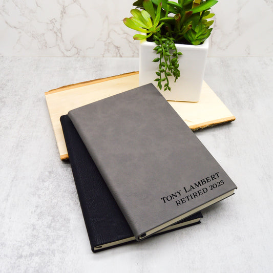 Retirement Gift, Custom Journal, Retirement Journal, Leather Journal, Retirement Party, Retiree Gift, Retirement Gift Dad, Retirement Ideas