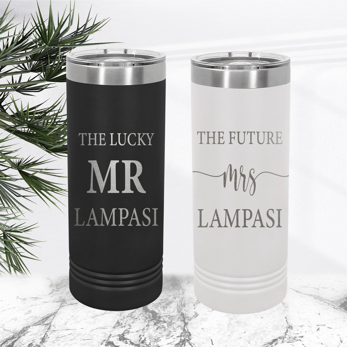 Mr and Mrs Tumbler - Lucky Mr Future Mrs Tumblers