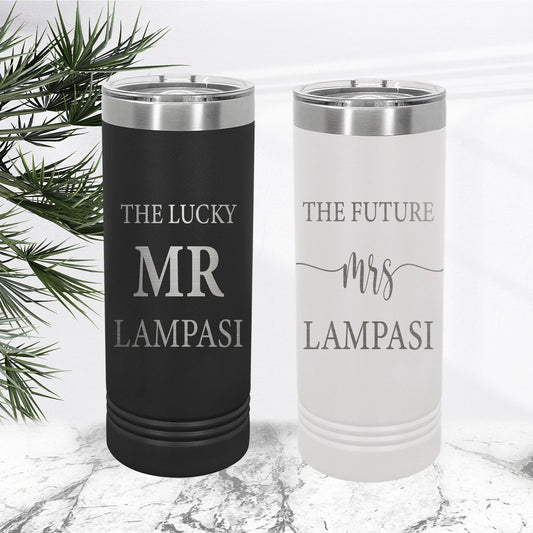 Mr and Mrs Tumbler - Lucky Mr Future Mrs Tumblers