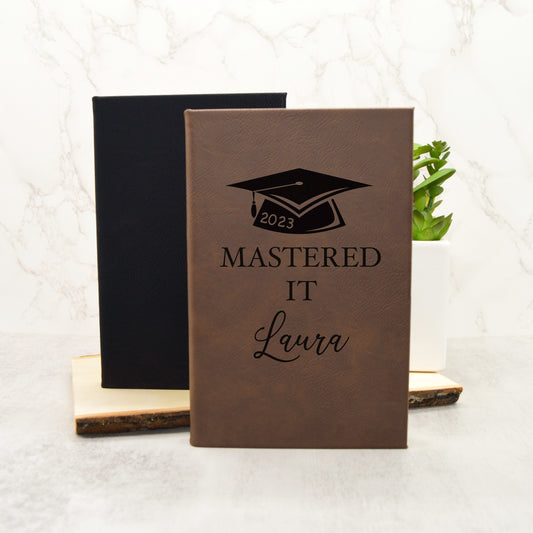 Graduation Gifts, Mastered It Gift, Graduation Journal, Graduation Notebook, Masters Degree Gift, Mastered it Graduation Gift, Class of 2023