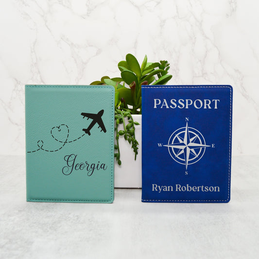 Custom Passport Holder, Leather Passport Cover, Personalized Passport Cover, Groomsmen Gift, Travel Gifts, Fathers Day Gift, Gift for Him