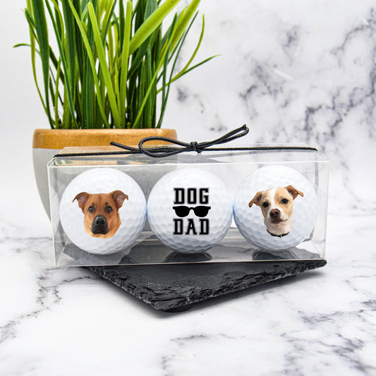Custom Golf Balls, Dad Golf Ball, Custom Dog Gift, Fathers Day Gifts, Best Dog Dad, Best Dad by Par, Golf Gift, Fathers Day Golf Gift #0072