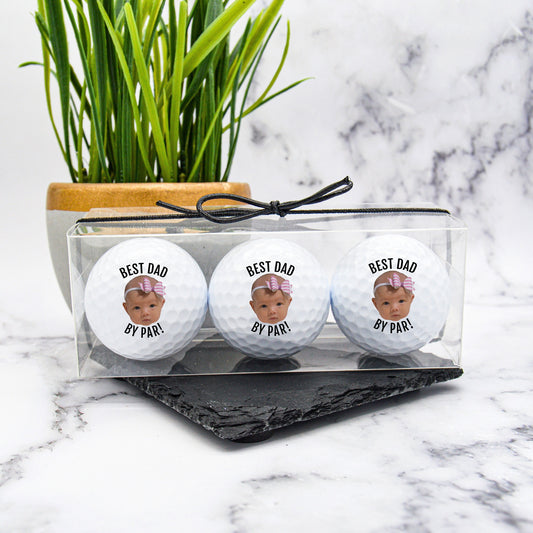Custom Golf Balls, Dad Golf Ball, Personalized Golf Balls, Fathers Day Gifts, Best Dad By Par, New Dad Gift, Golf Gift, Golf Gifts For Men #0074